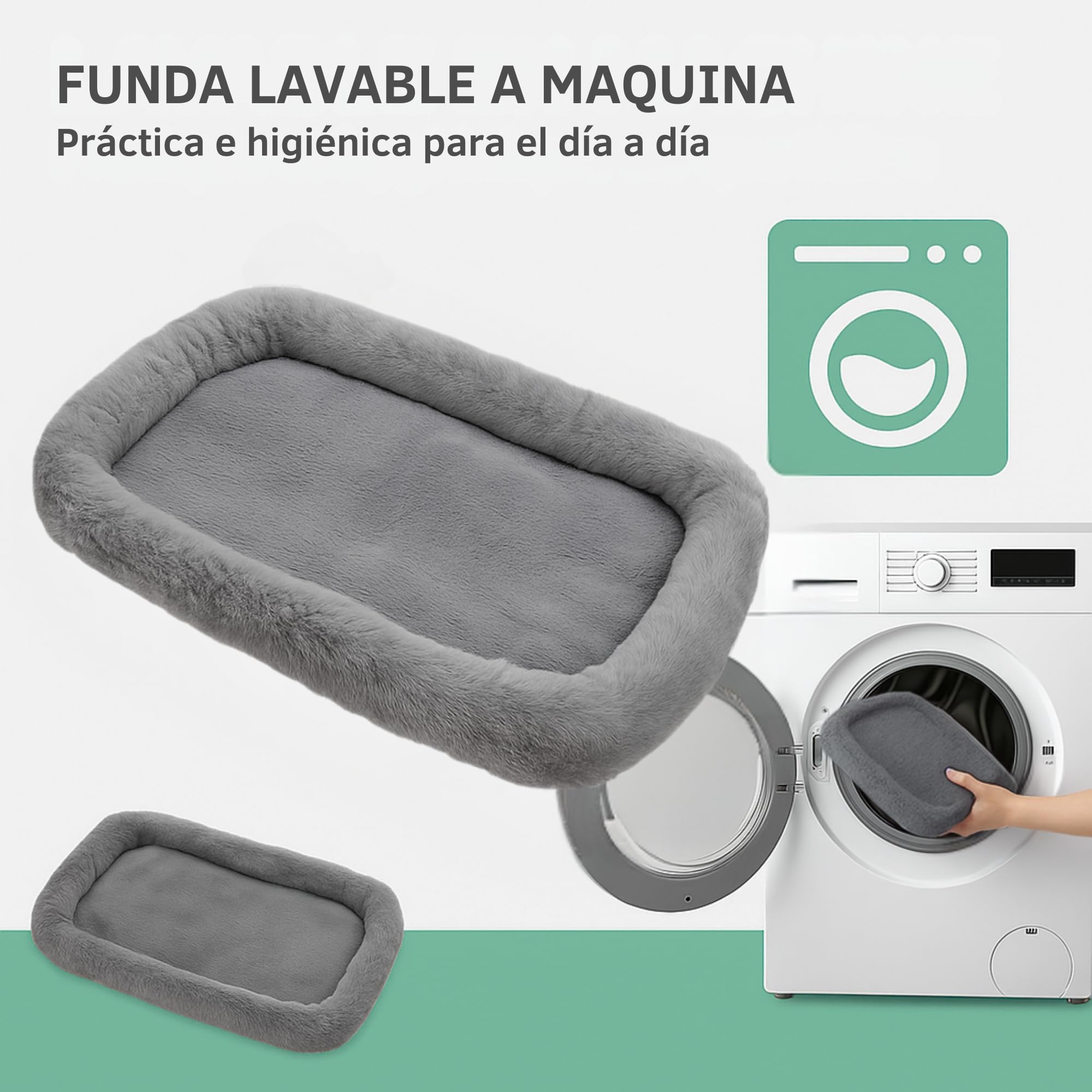 Hamaca Gato Ventana con Cojín Lavable y Ventosas Fuertes – Cama Gato Estable y Cómoda para Ventana, Hamaca para Gatos, Refugio Suave y Fresco para Gatos Felices