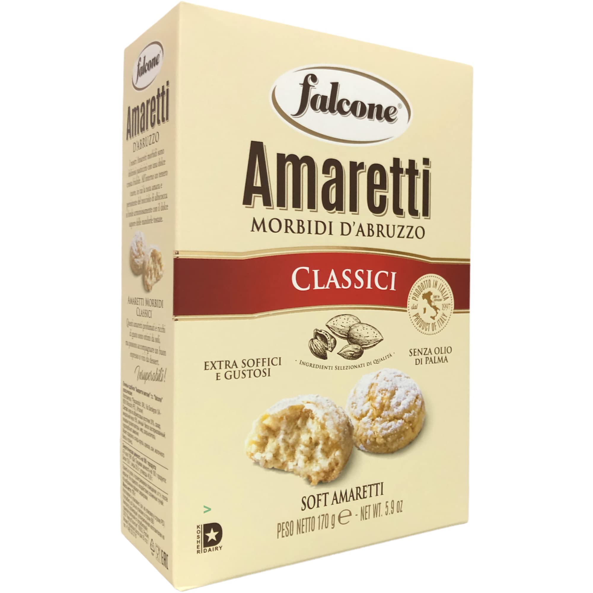 usy Bundle für Falcone Amaretti Morbidi d´Abruzzo "Weiche Amaretti" 6er Pack (6x170g Packung) + usy Block