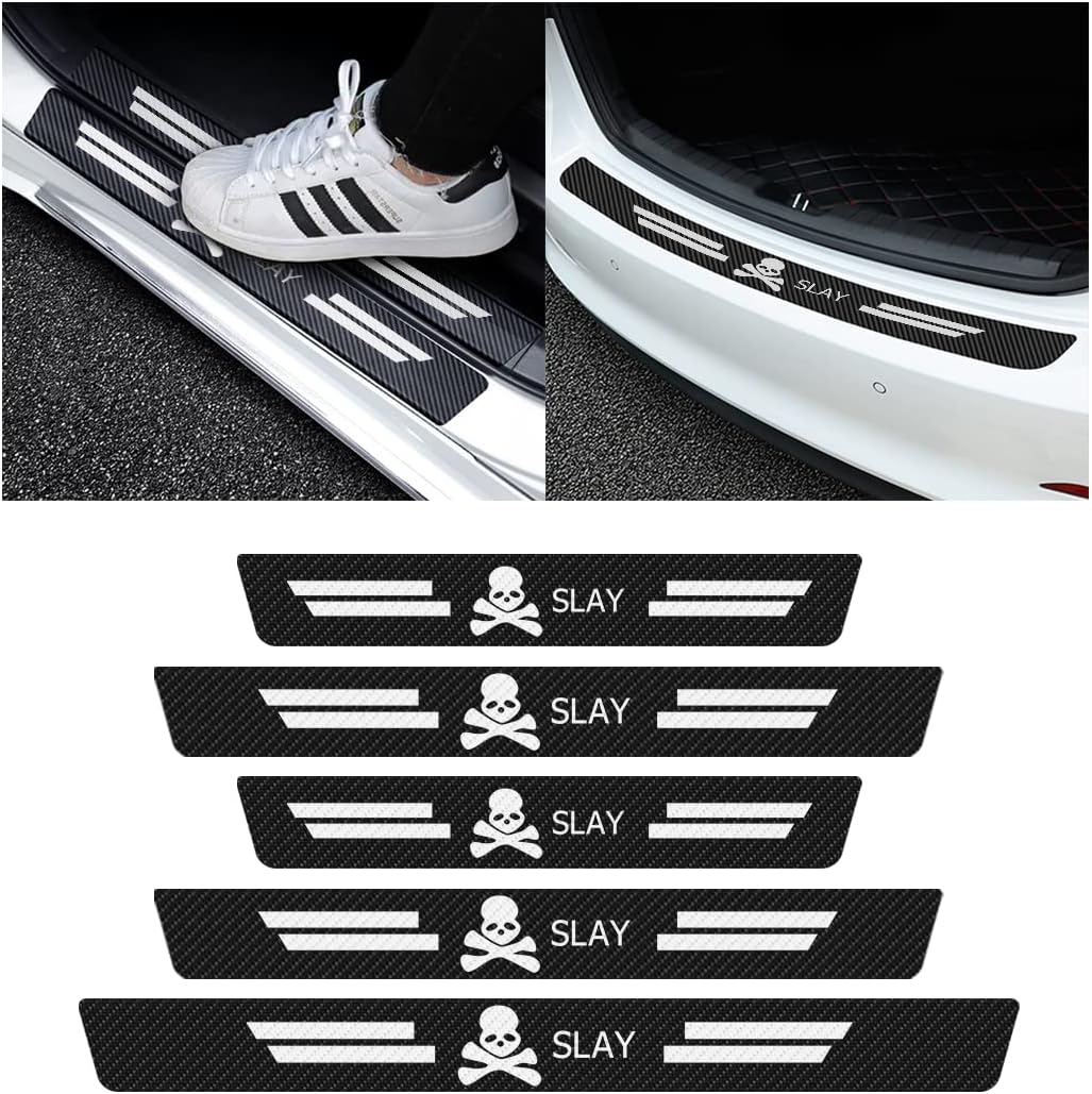 Lot De 6 Protections De Bord De Portière Voiture - En PVC Noir, Autocollantes Anti-rayures