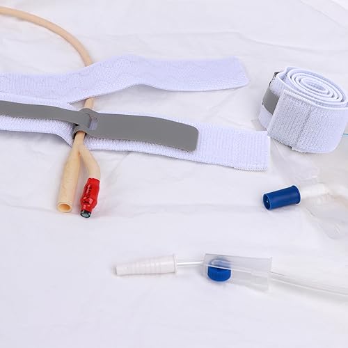 Miniatura 7 de 4 correas para bolsa de pierna de catéter, soporte para piernas urinarias, correas de bolsa de drenaje, soporte de tubo de catéteres ajustables,
