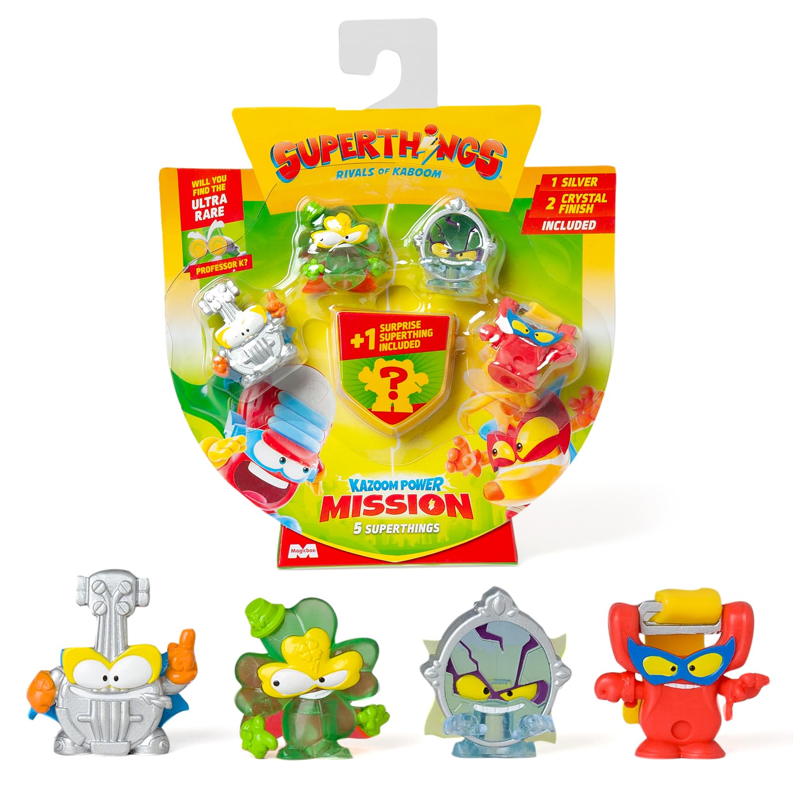 SUPERTHINGS KAZOOM Power Mission - 5 Pack Contains 5 SuperThings (Includes 1 Surprise Figure and 1 Silver SuperLeader) Pack 3 of 6