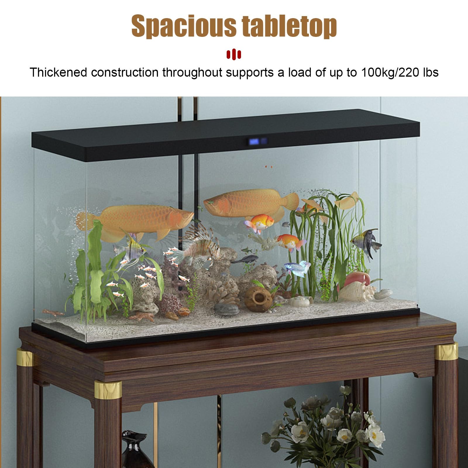 Soporte para Pecera, Mueble para Acuario, Armario para Acuario