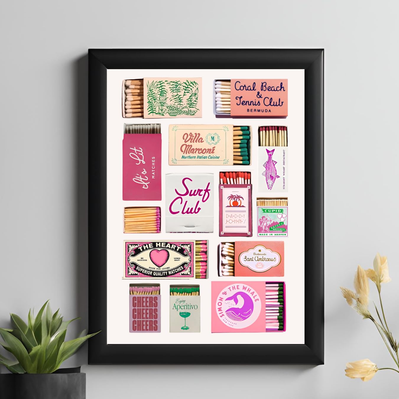 Master Flame Ticket Collection Quotes themed Aesthetic Wall Art Poster for Cafe, Restaurants, Hotels, Living Room, Home & Wall Decor Frame/Frameless (Retro Surf Club TD-5, A3 Unframed)