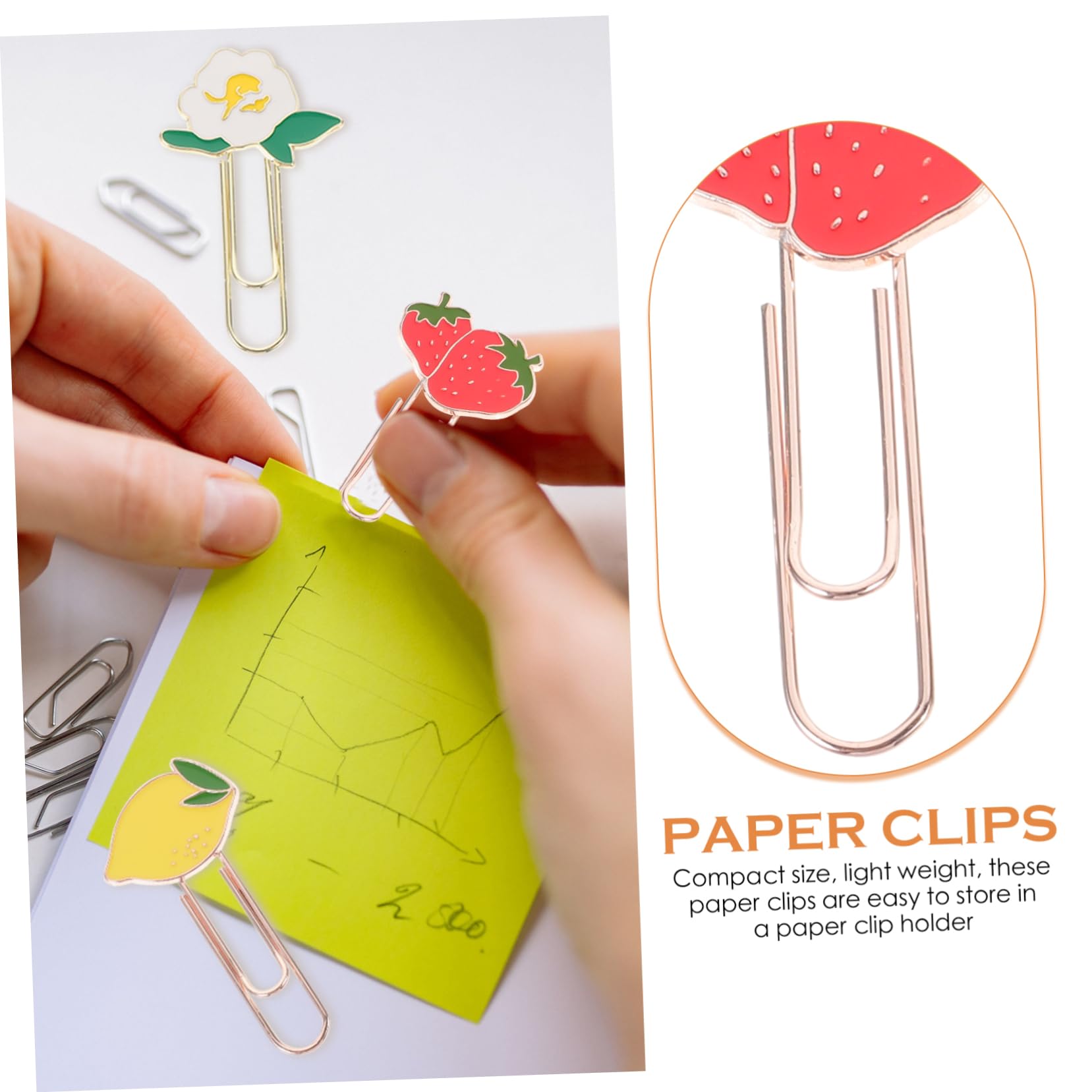 STOBOK 4 Sätze Büroklammer Würfelunterlage Lichtwärts Metallklammer Bescherung Weihnachten Clips Papier Kleine Dokumentenklammern Office-dokumentenklammern Zinklegierung 6 Stück * 4