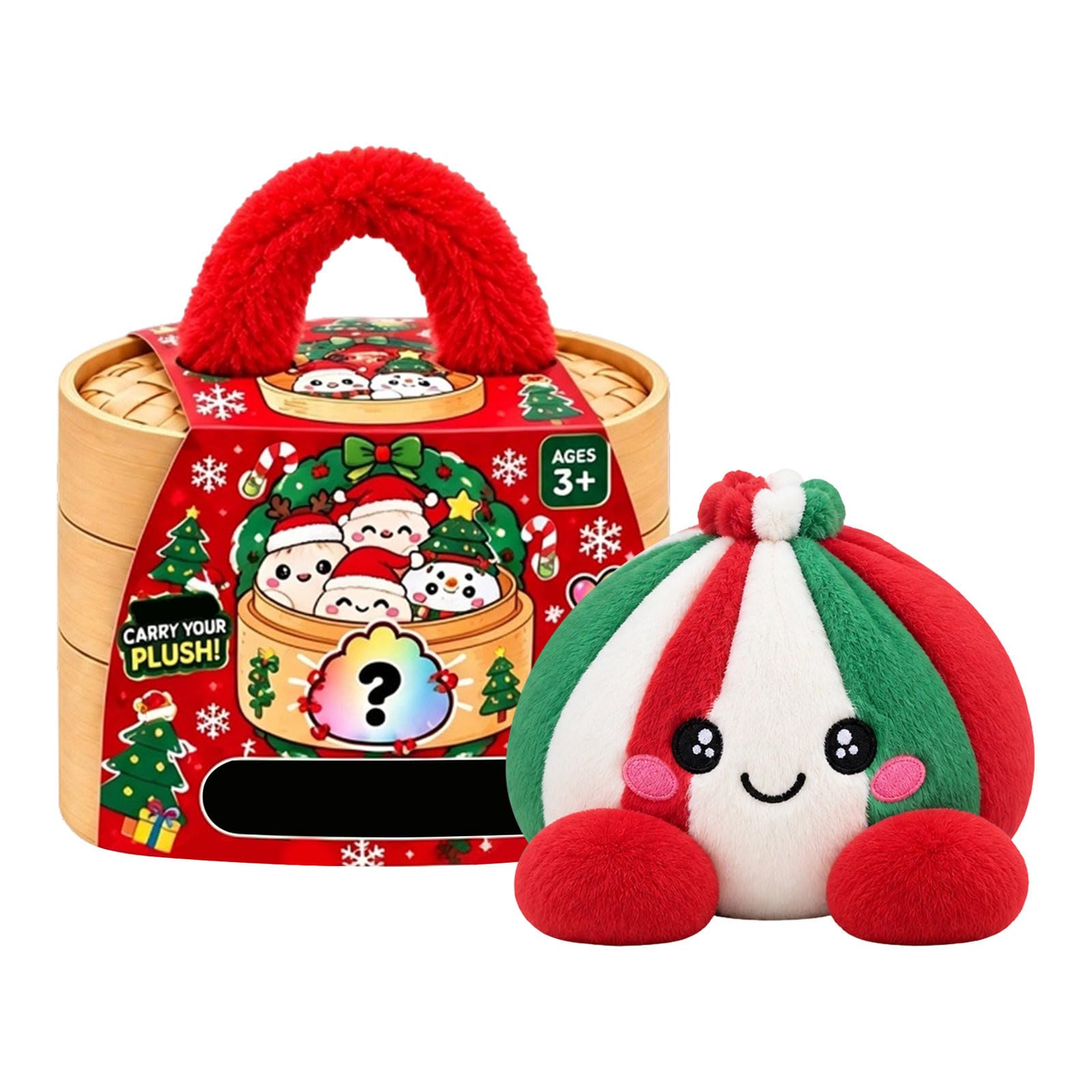 Dumpling Plush Pillow Anxiety Stress Relief for Adults 13cm