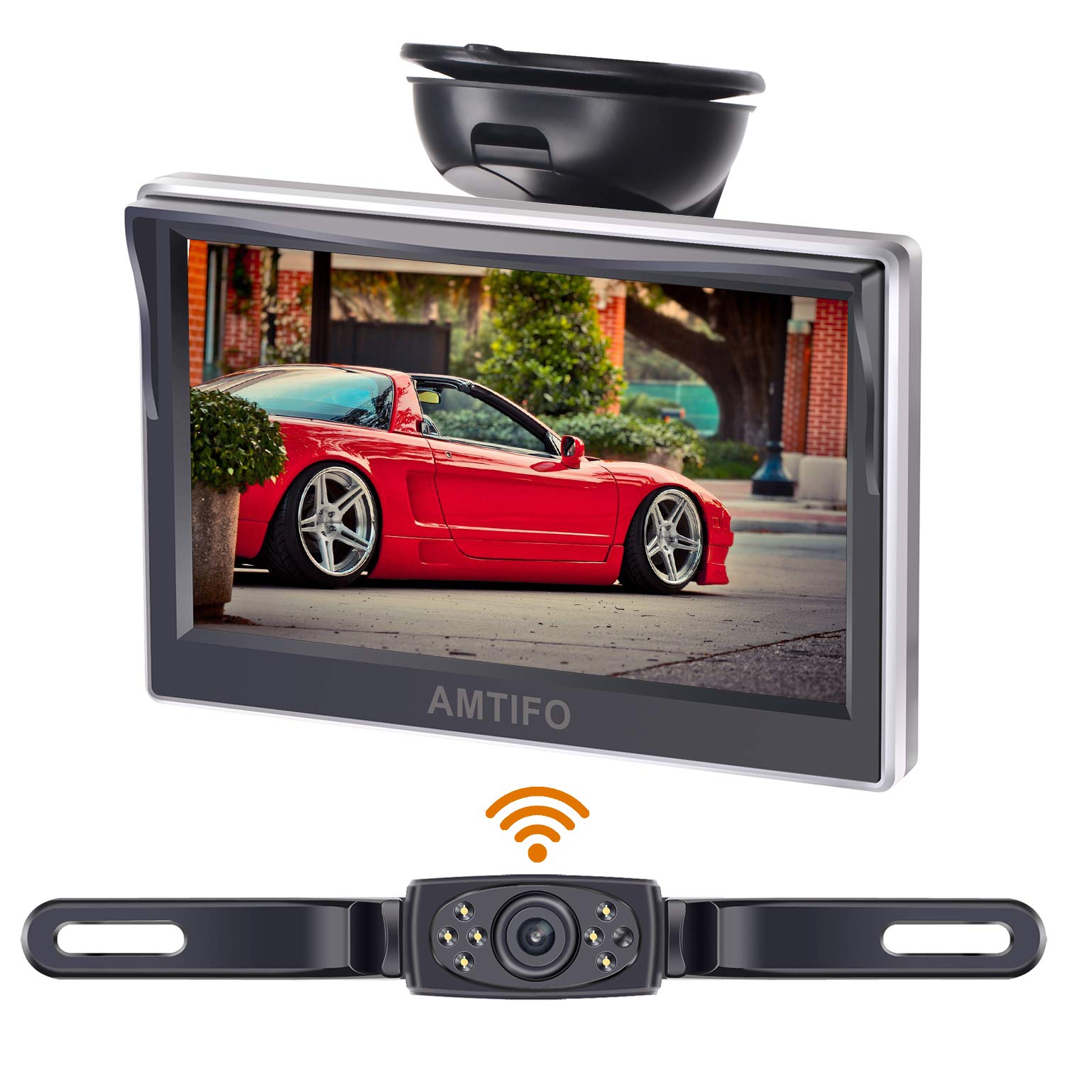 Guide Lines Adjustment Amtifo Wireless Backup Camera with 4.3 Monitor