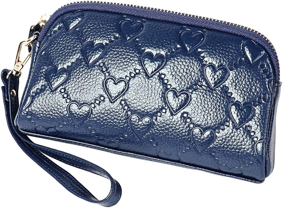 Women's Leather Cell Phone Wristlet Wallet-Welegant Zipper Clutch Purse Bag for iPhone Samsung