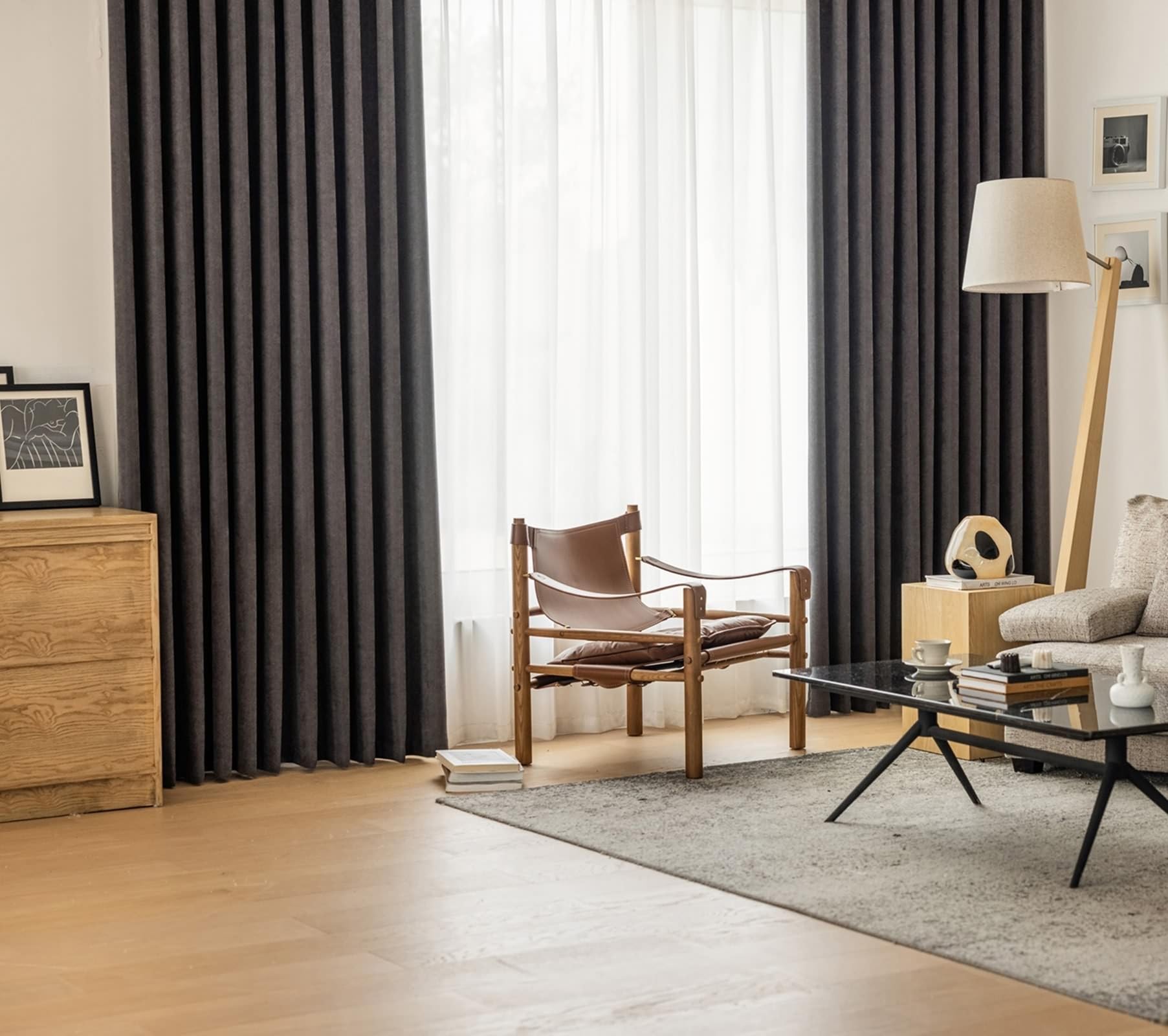 Rideaux occultants pour chambre parentale rideau gris à oeillets