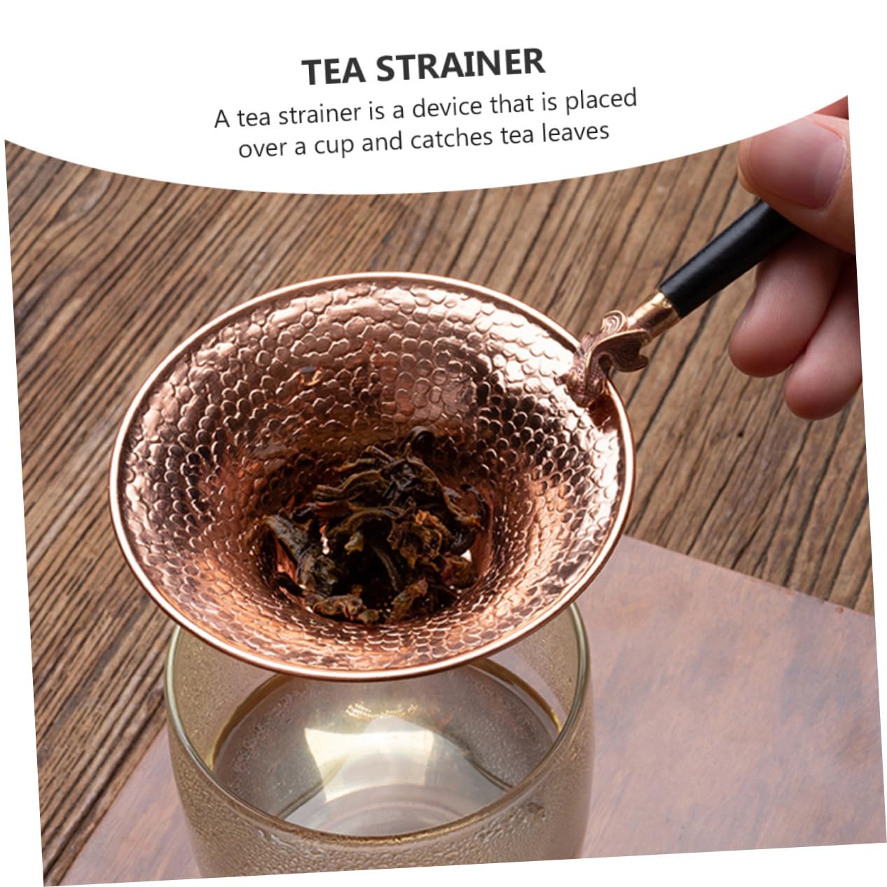 TOPBATHY 3piezas Infusor De Té De Cobre Patrón De Colador Para Infusiones De Té y Hierbas Accesorio Práctico Para Amantes