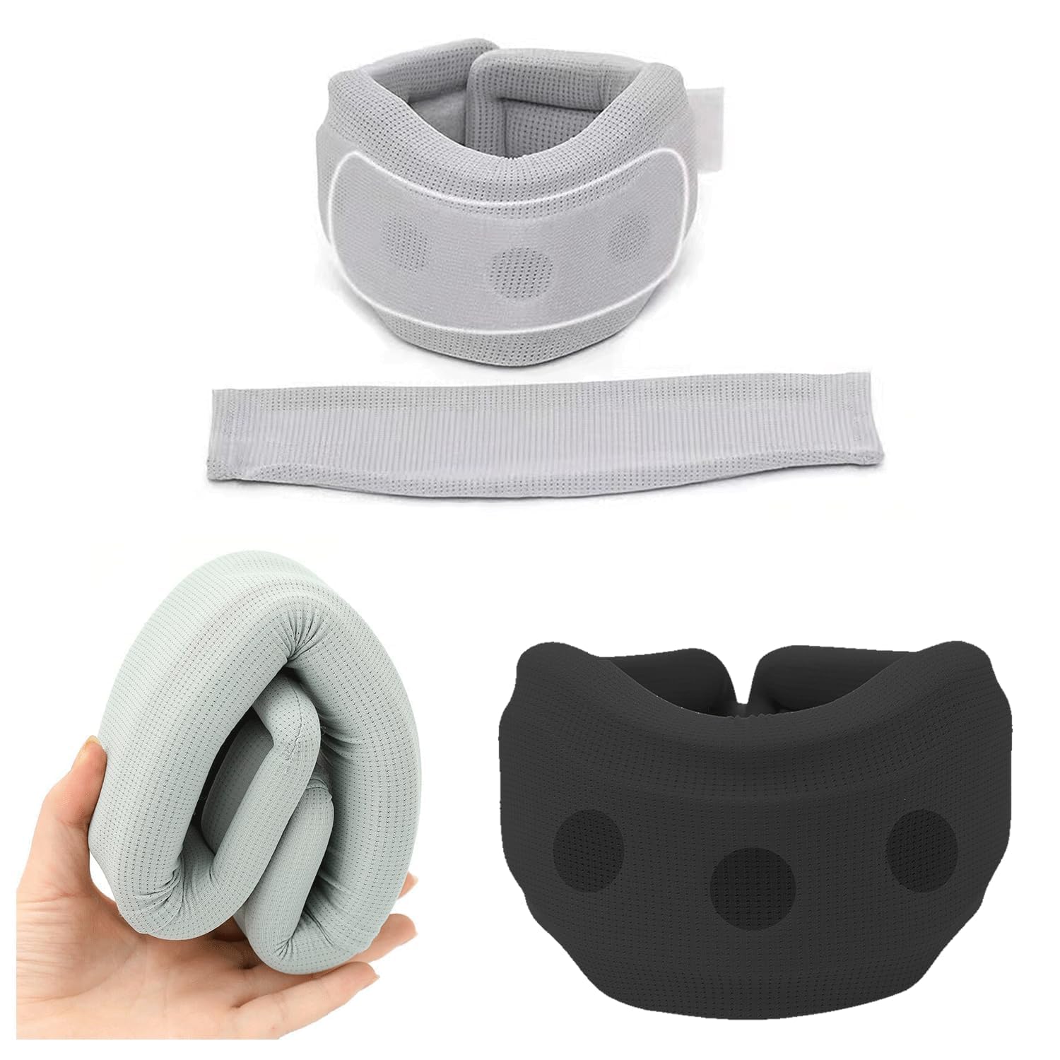 MINZHI 2 pcs Supporto per il collo per dolore, Collare di supporto cervicale, Collare cervicale, dotato di cinghie staccabili, allevia efficacemente il dolore e la pressione sulla colonna vertebrale.