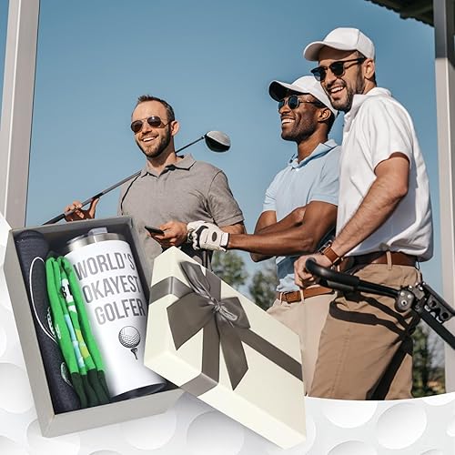 Miniatura 6 de Regalos de golf para hombres, accesorios de golf, regalos para amantes del golfista, divertida toalla de golf para él, vaso de golf de 20 onzas para