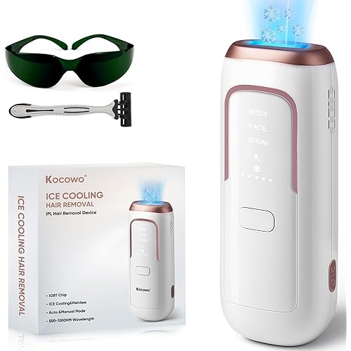Laser Hair Removal for Women with 5℃ Ice Cooling, Painless IPL Laser Hair Removal Device, 3 Modes & 5 Strengths Tailored for Every Body Part, at Home Laser Hair Removal for Women Men on Face Body