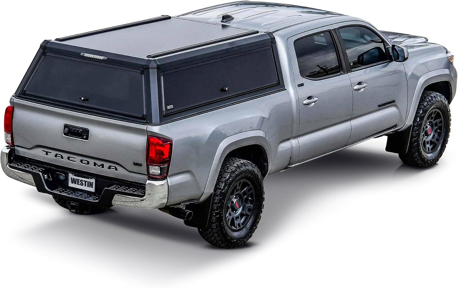 Westin 16-14185 EXP Truck Cap with Solid Front Glass fits 2016-2023 Tacoma 6' Bed Matte Black