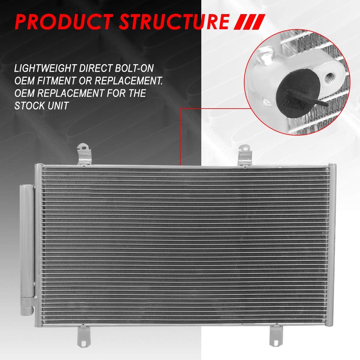 Auto Dynasty 3396 Aluminum A/C Condenser Compatible with Toyota Avalon Camry Venza Lexus Es350 05-16