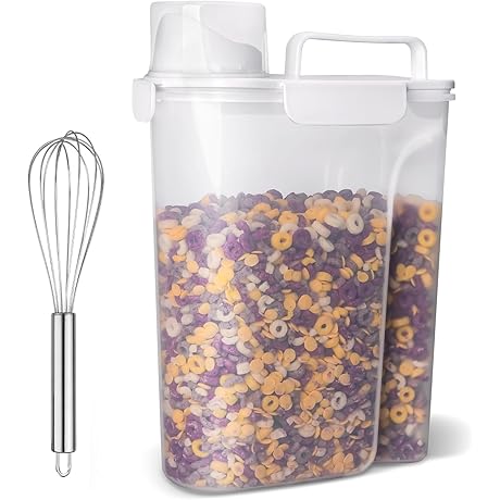 Rice Airtight Dry Food Storage Containers with 10 Lbs Capacity