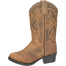 Smoky Mountain Boots | Denver Series | Youth Western Boot | Western Toe | PVC Sole & Western Heel | Leather Upper & Man-Made Lining