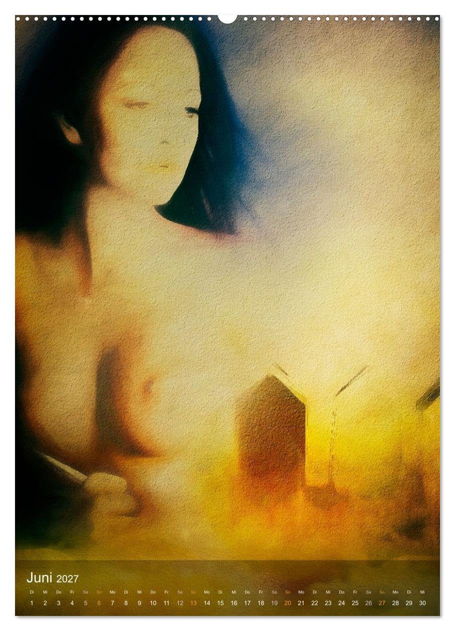 CALVENDO - Zeitgeist (Wandkalender 2027 DIN A2 hoch), Monatskalender: Zeitgenössische digitale Foto Kunst für Heim und Büro