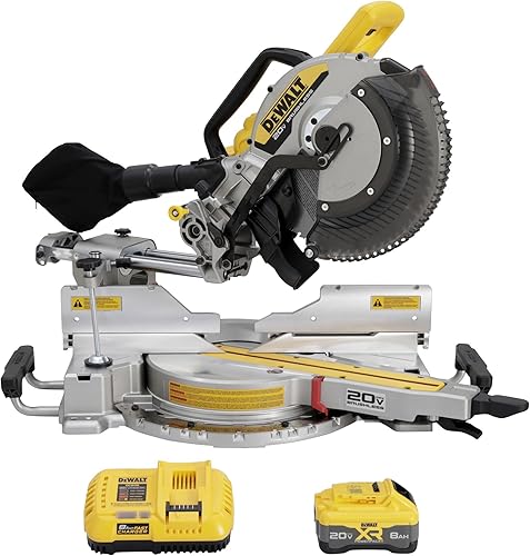 Miniatura 2 de DEWALT Kit de sierra de inglete deslizante de doble bisel de 20V MAX XR de 12 pulgadas (DCS785WW1)