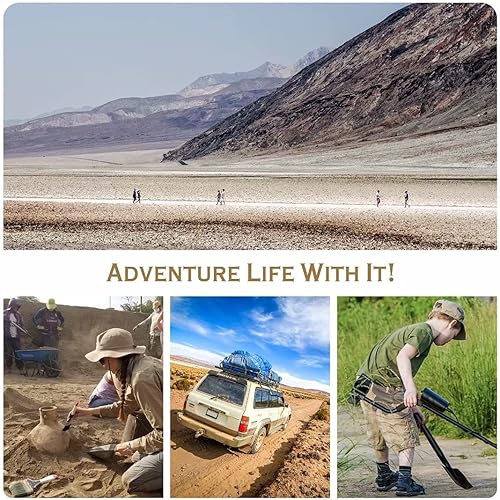 Vista 16 de iunio Pala de camping, pala plegable, portátil, multiherramienta, herramienta de agarre plegable, pala plegable, para mochileros, zanjas