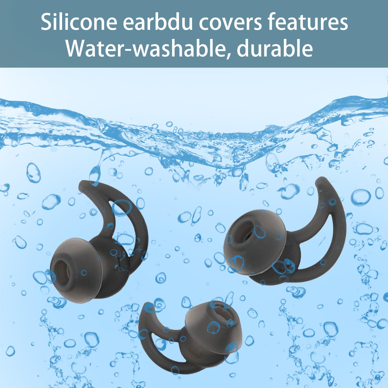Almohadillas de silicona de repuesto para auriculares Bose QC20 QC20i SoundSport SIE2i IE2 IE3, 3 pares