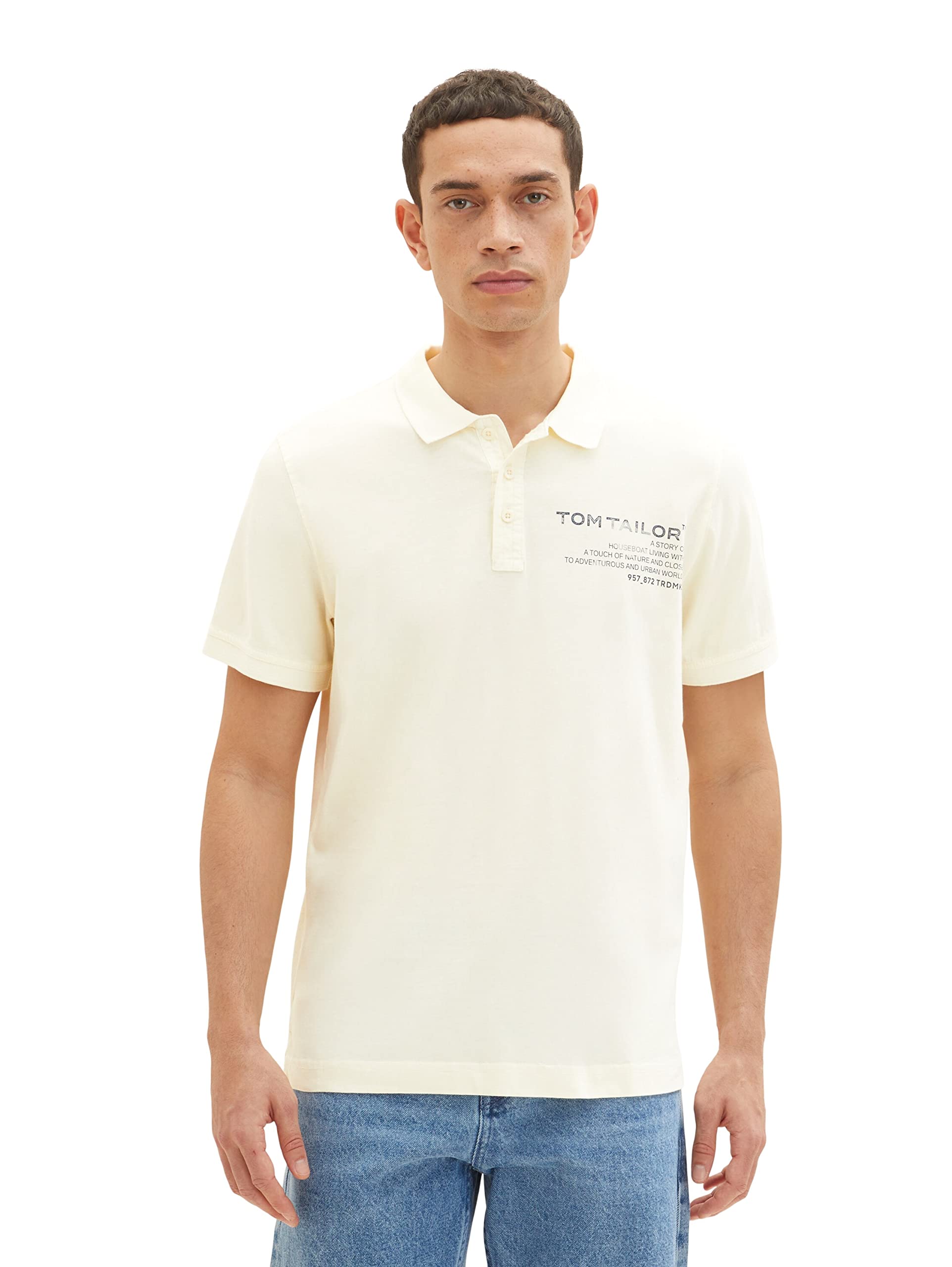 TOM TAILOR Men's Washed Polo Shirt