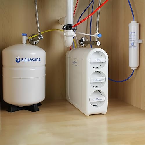 Miniatura 9 de Aquasana Filtro de agua de ósmosis inversa SmartFlow  Sistema RO debajo del fregadero  Certificado WQA hasta el 99.99% de 90 contaminantes,