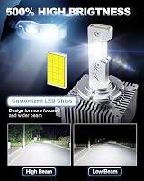SUPAREE D3S LED fényszóró izzó készlet, 20.000 lumen, 35W, Canbus kompatibilis, xenon HID helyettesítő, 6500K fehér fény, 2 db 2