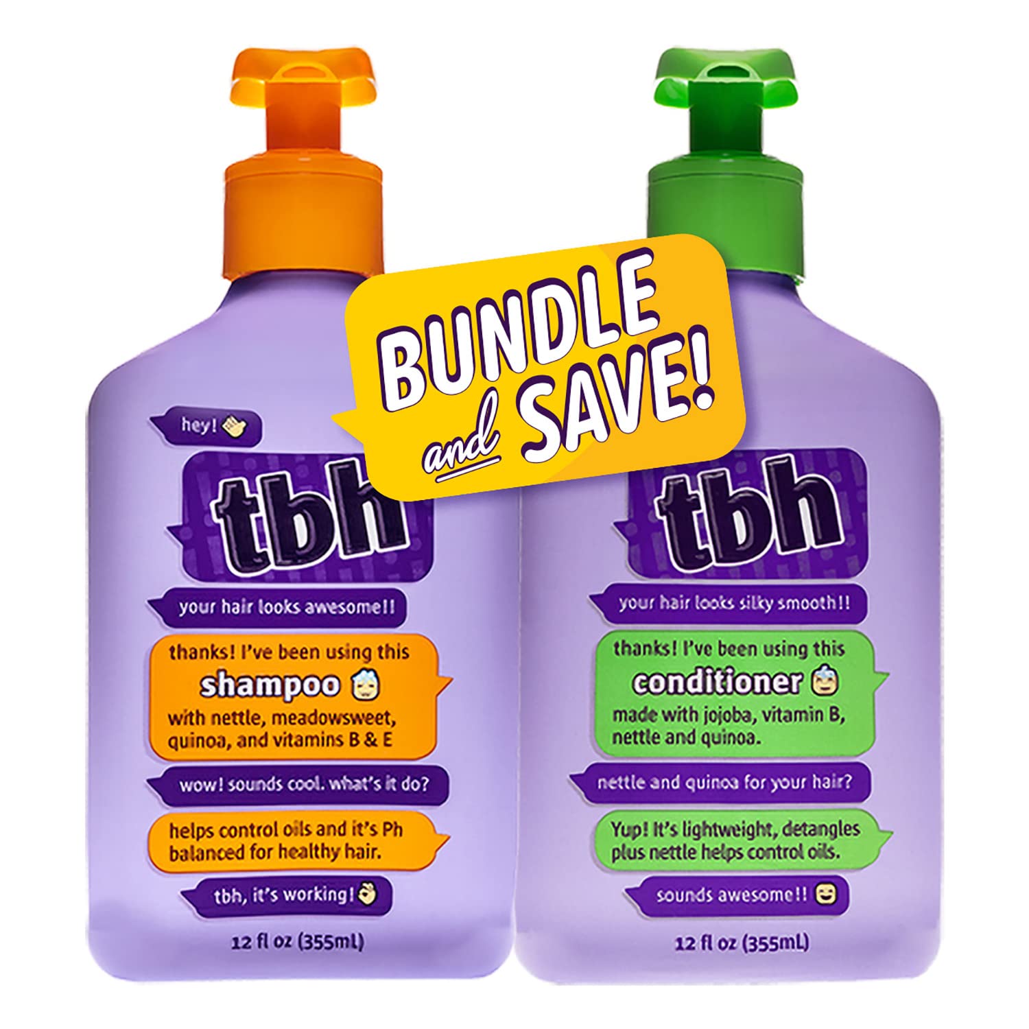 TBH Teen and Kids Shampoo and Conditioner Set Shampoo