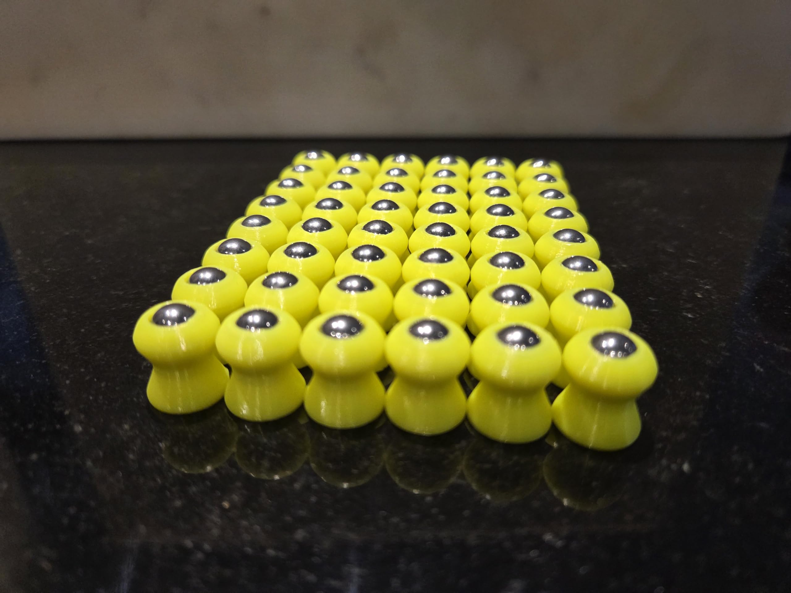 48x TPU Millzev Diabolo Slugs Geschosse .50 Cal (.495) AEA Megalodon Challenger 8mm Stahlkugel