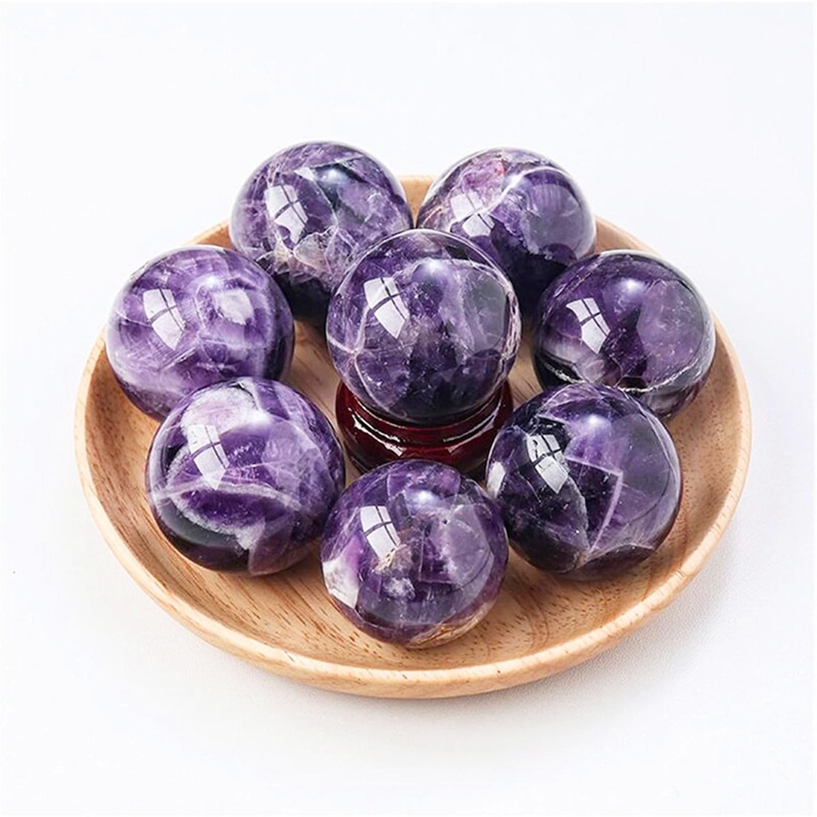 Natürliche Amethyst-Kristallkugel, heilende Edelsteinkugel