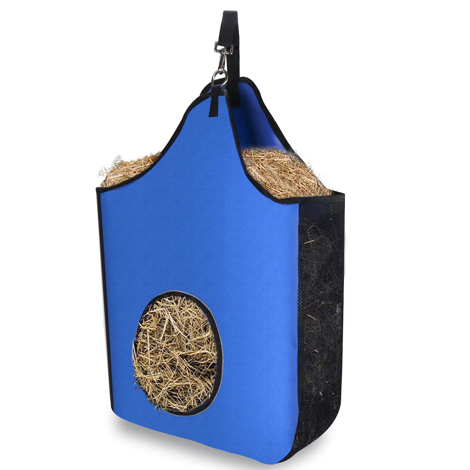 TOKSKS Slow Feed Hay Bags for Horses Premium Durable Oxford Fabric Folding Tote Bags