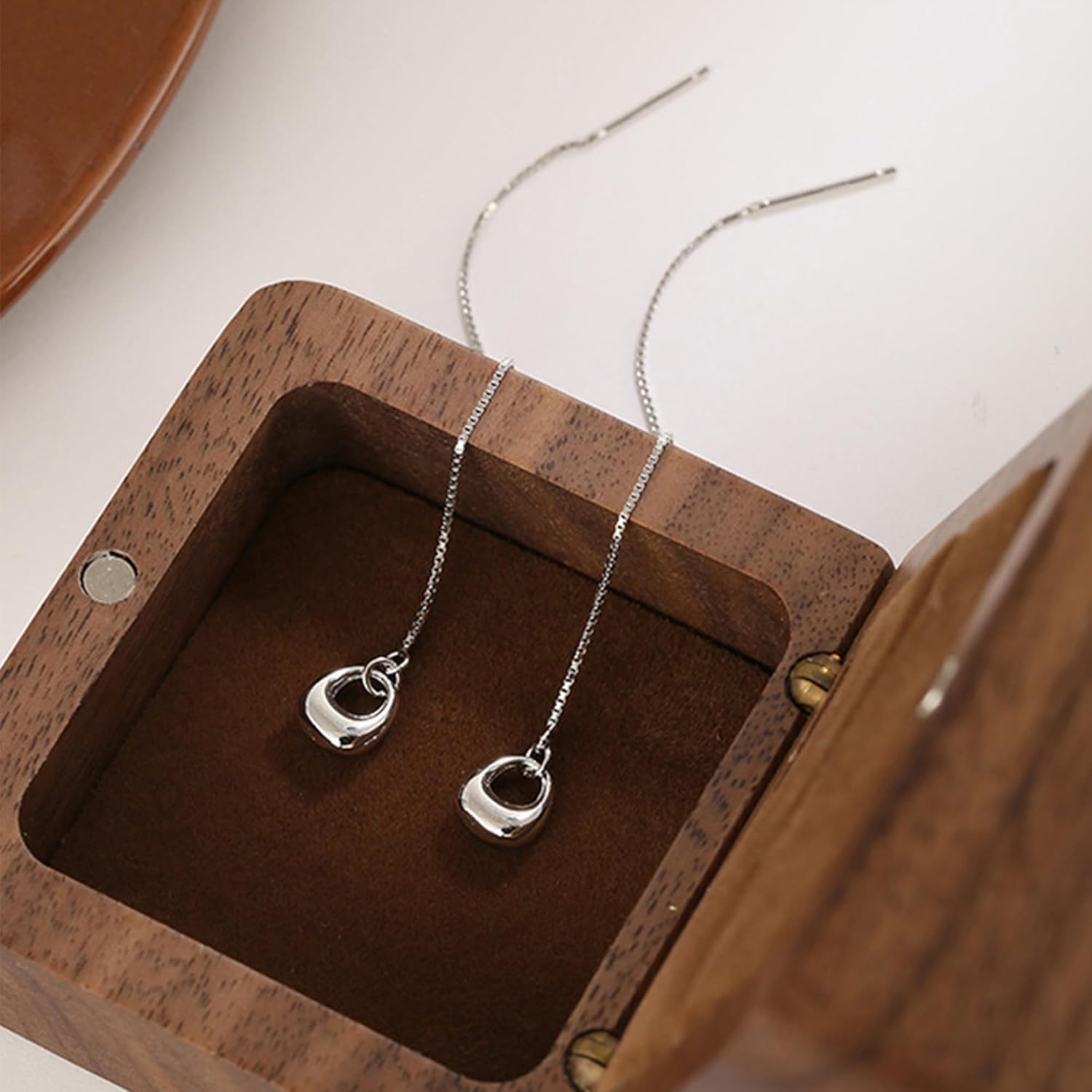 Chain Dangle Earrings for Women Silver Threader Earrings Trendy Dainty Hypoallergenic and Lightweight Jewelry - Image 4