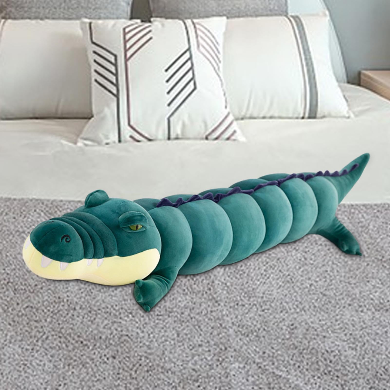 Opilroyn Animal en Peluche 45 Centimètres Crocodile Jouet Doux | Animal En Peluche Pour Bureau, Maison, Canapé, Anniversaire, Fans, Garçons, Enthousiastes, Filles, Ami Opilroyn Animal en Peluche 45 Centimètres Crocodile Jouet Doux | Animal En Peluche Pour Bureau, Maison, Canapé, Anniversaire, Fans, Garçons, Enthousiastes, Filles, Ami