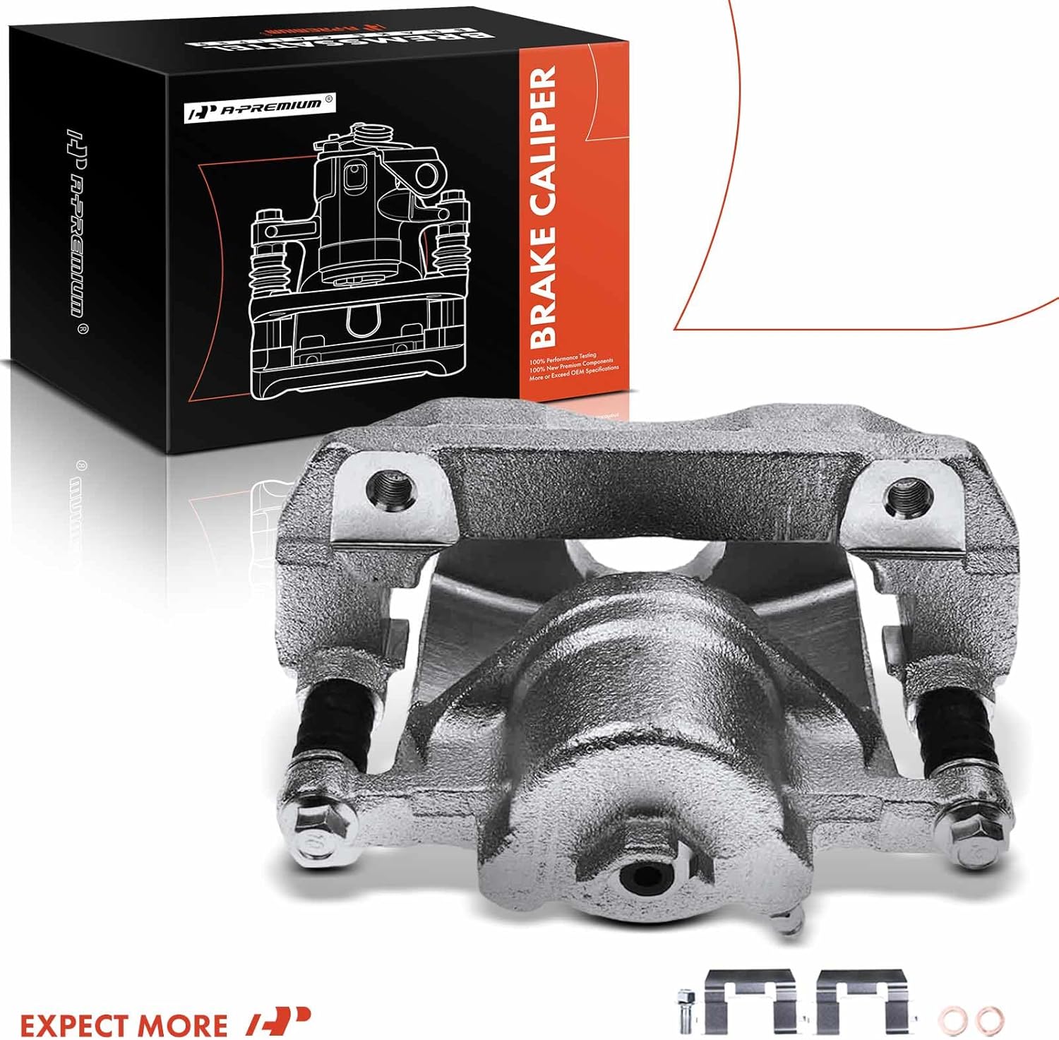A-Premium Disc Brake Caliper Assembly with Bracket Compatible with Select Acura and Honda Models - CL, TL, TSX, Accord - Front Left Driver Side; RL - Front Right Passenger Side