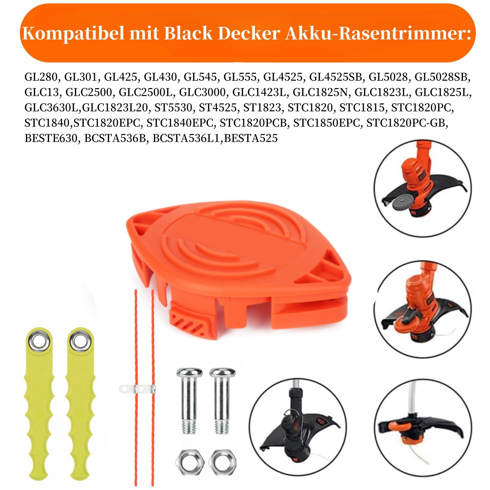 Eyoloty Ersatzspulen Für Black+Decker Rasentrimmer Produktbild-Vorschau 12
