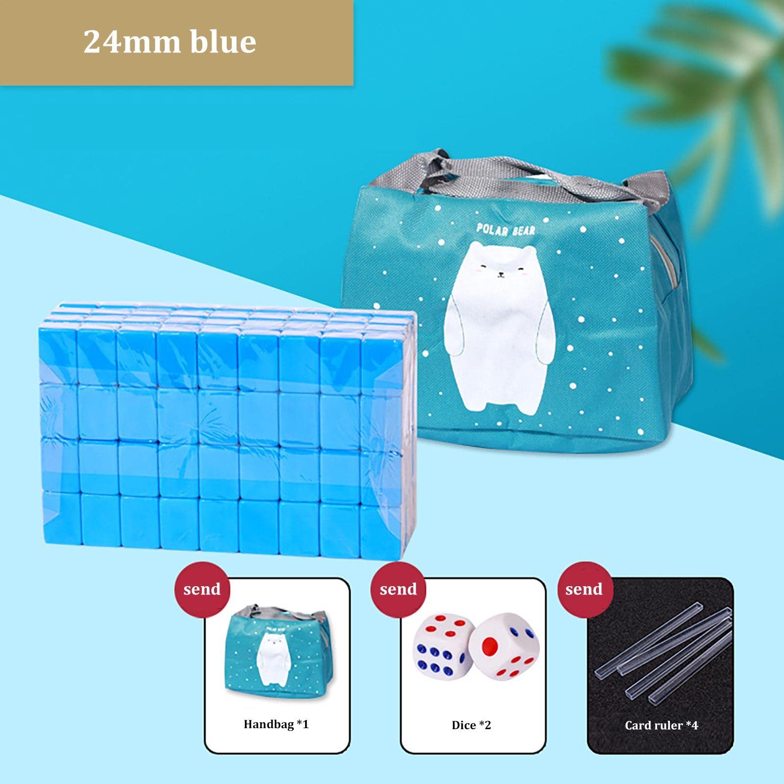 Pomurom Mahjong Chinois Voyage – 144 Tuiles, 2 Dés, 2 Cartes Vierges – Boîte De Transport Compacte – Jeu Familial Traditionnel