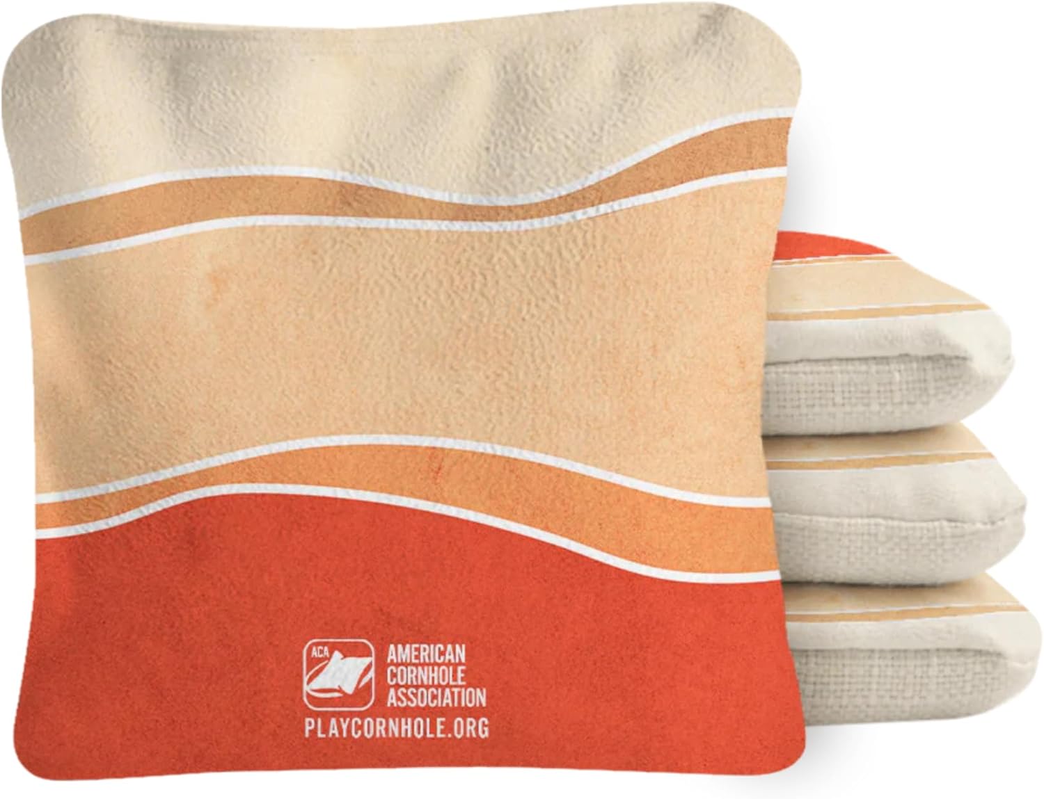 ACA Synergy Pro Professional Cornhole Bags Dual Sided Regulation 6x6 Set of 4 Multicolor Waves