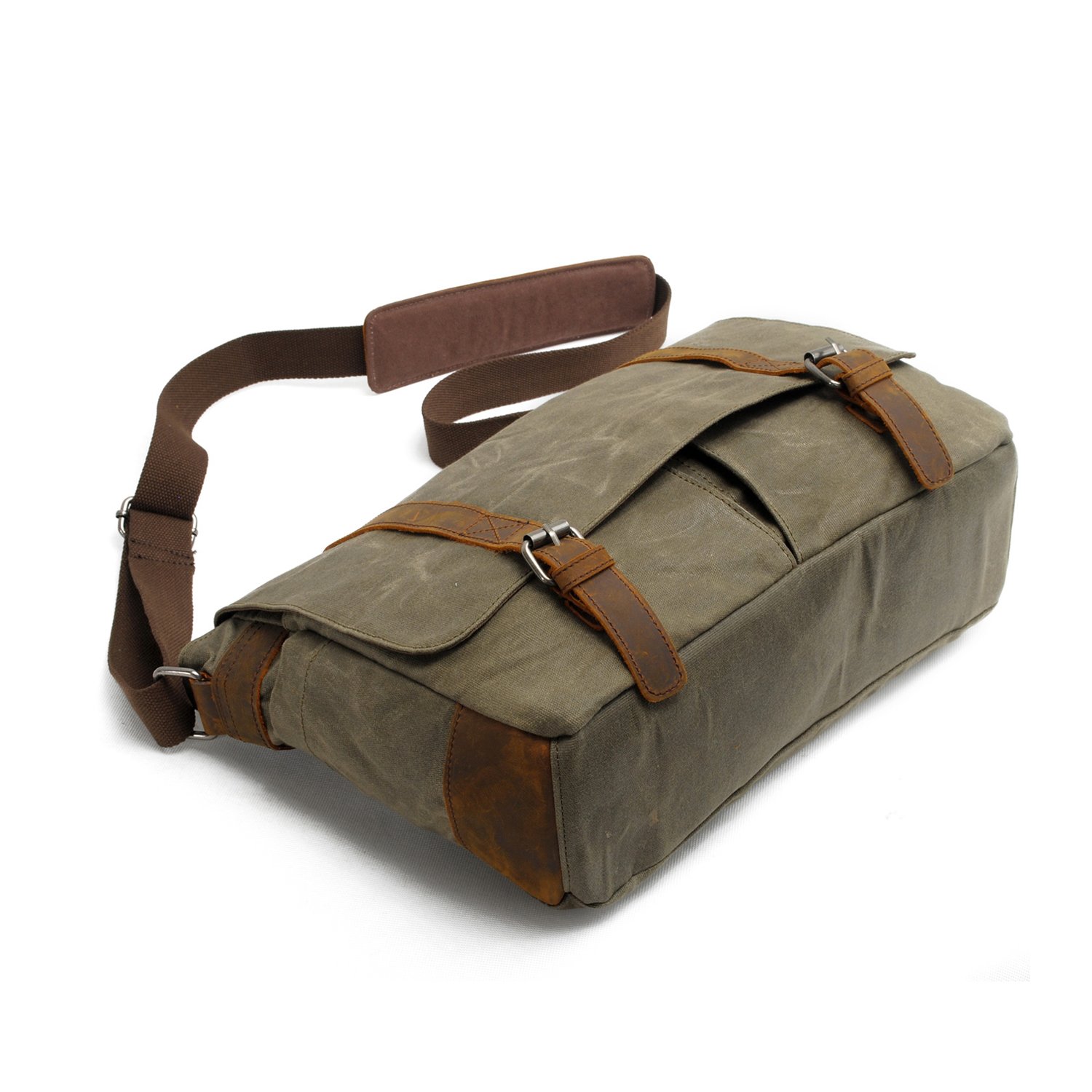 FANDARE Retro Borsa a tracolla Messenger Bag Tela Borsa a tracolla per 14 Pollice Laptop Briefcase Borse A Tracolla Uomo Donna Borsa Sportiva Lavoro Scuola Zaino