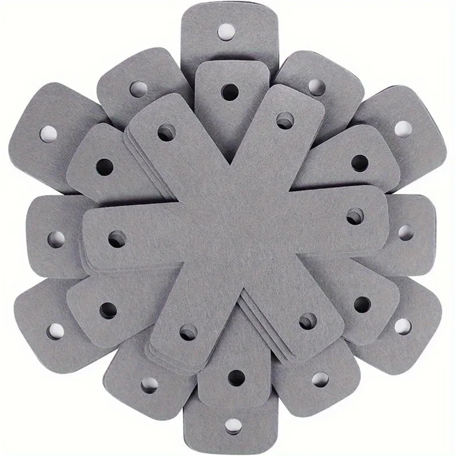 Ppdingding Grey 12Pcs Pot And Pan Protectors - Versatile Cookware Divider Pads For Stacking And Storage(Grey)