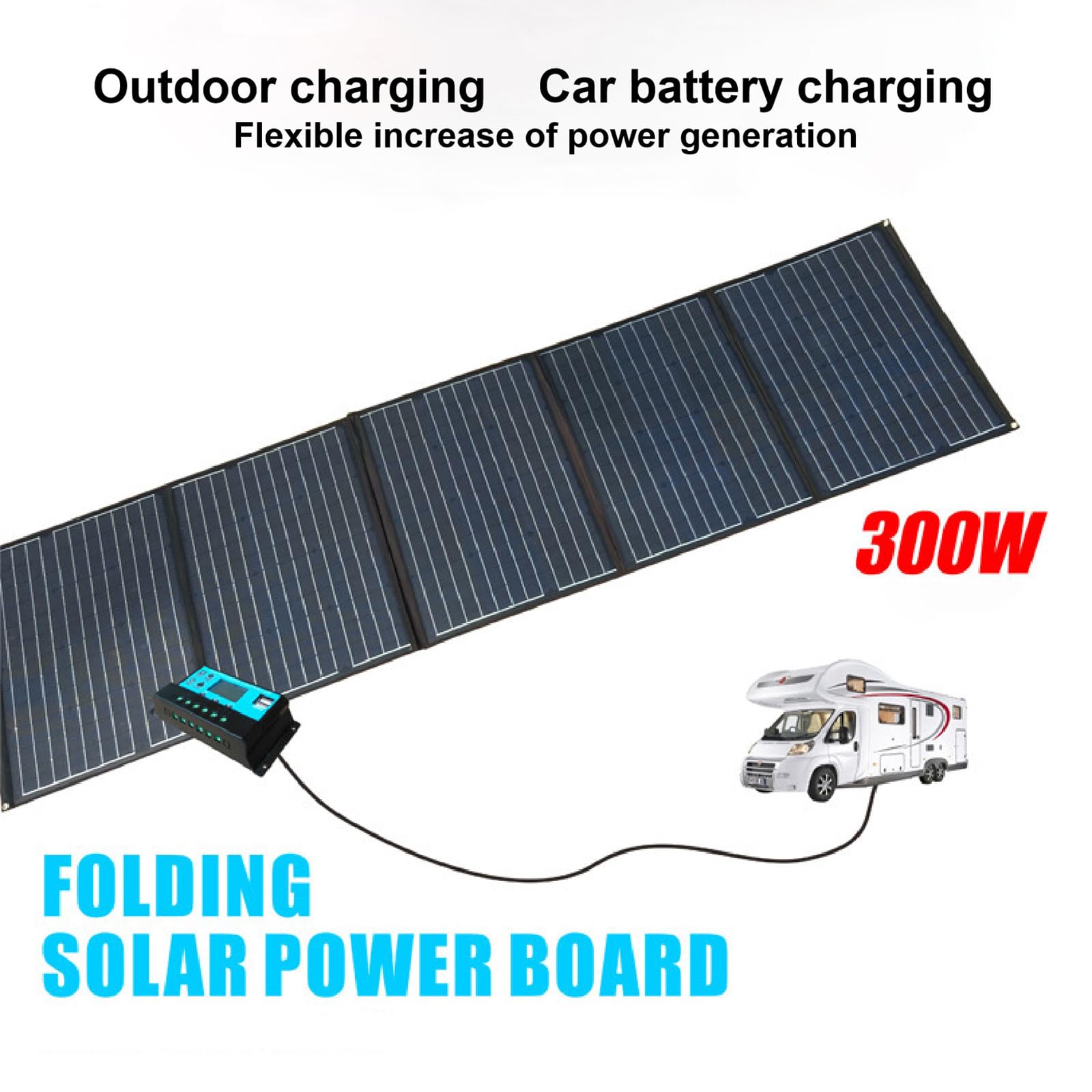 Pannello solare monocristallino da 300 W che ricarica pannello di generazione di energia fotovoltaica sistema completo borsa pieghevole per alimentazione esterna