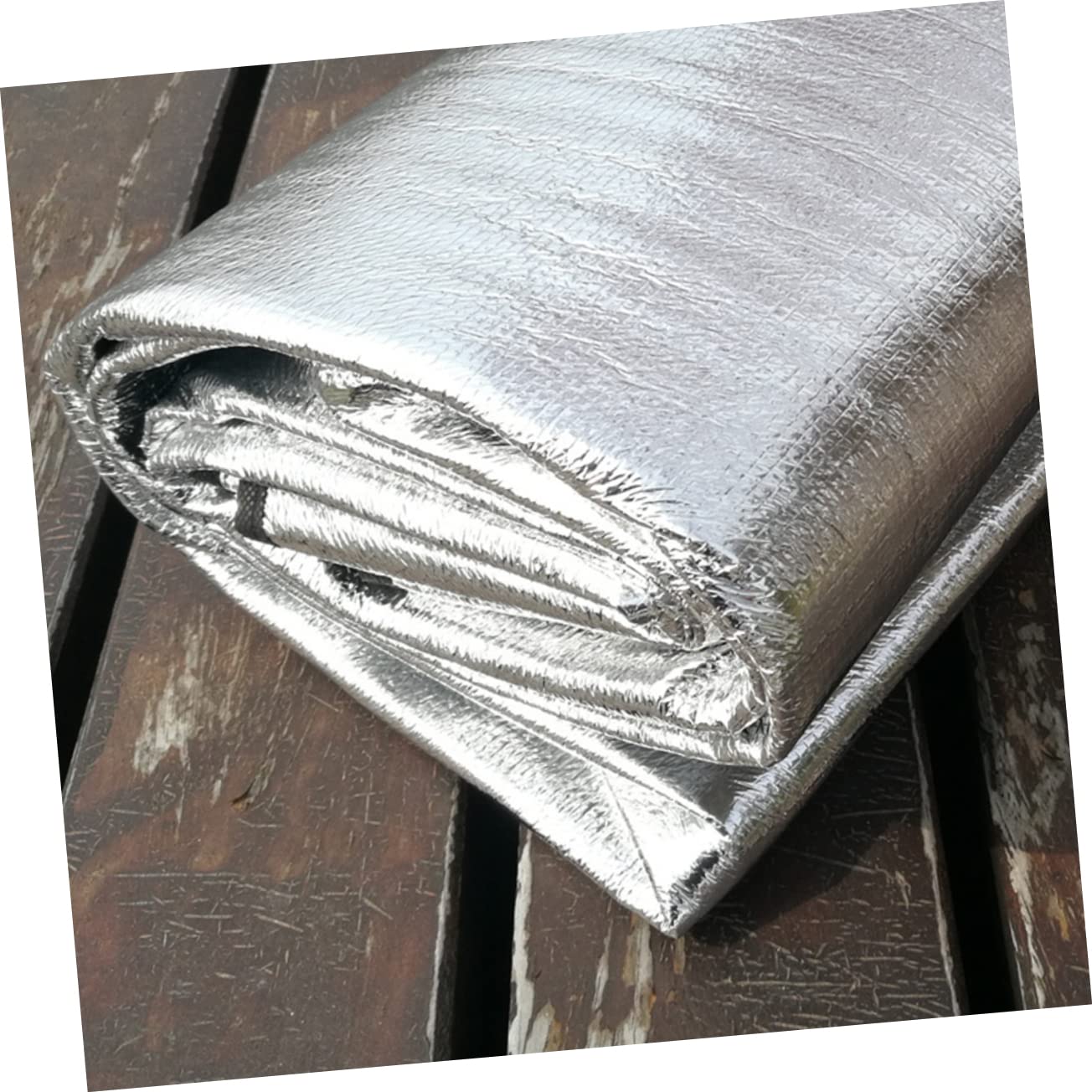 Esterilla de Camping 200x200 Cm 2,5 Mm Aluminio Portátil Aislante para Picnic y Actividades al Aire Libre con Bolsa Ligera y Cálida para Senderismo y Playa