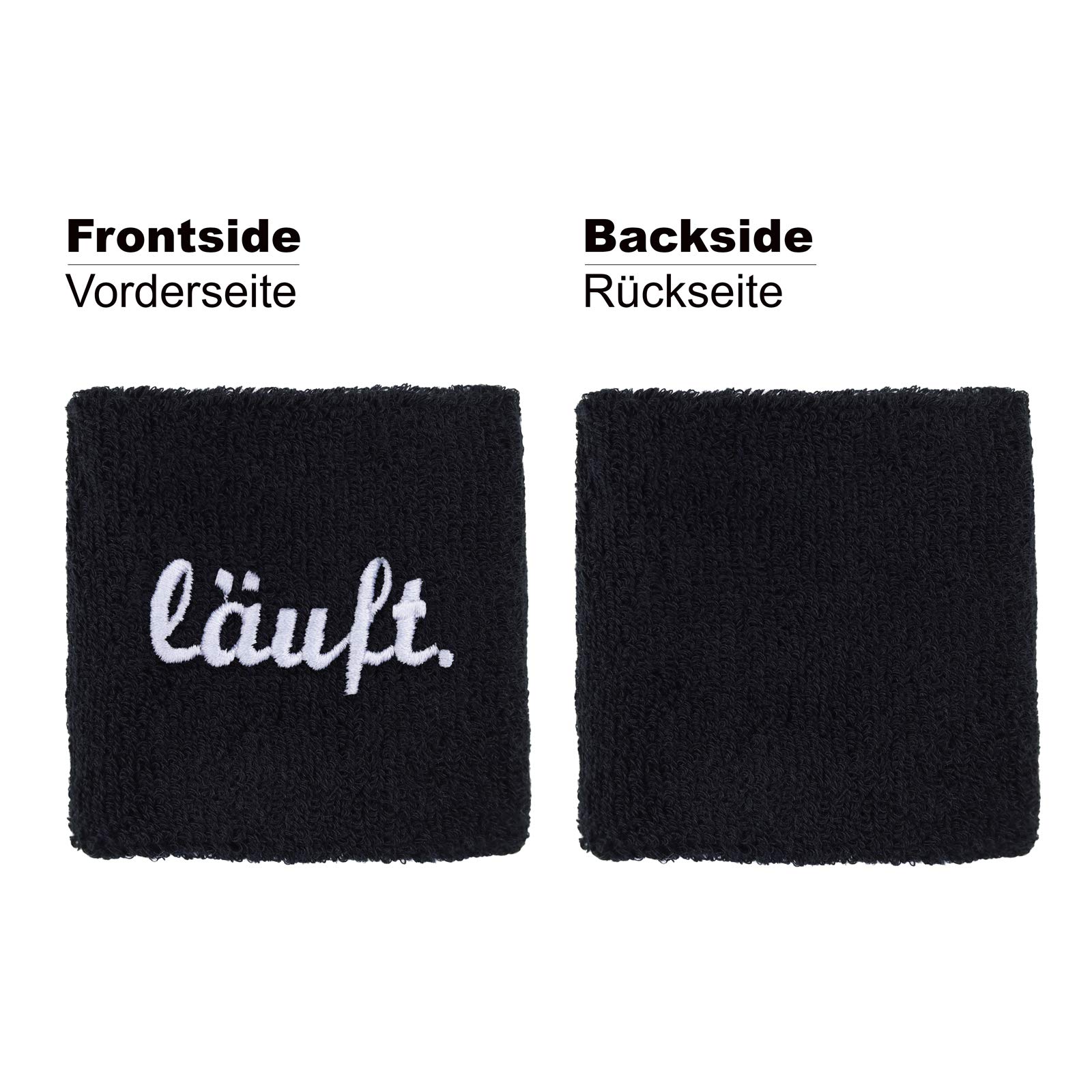 EXPRESS-STICKEREI Schweissband Motiv Design Schweissband mit Stickerei Schweißband Bestickt & Absorbierendes Frottee | Jogging Berlin Wristband Geschenk Sporttraining Schweiß-Armband