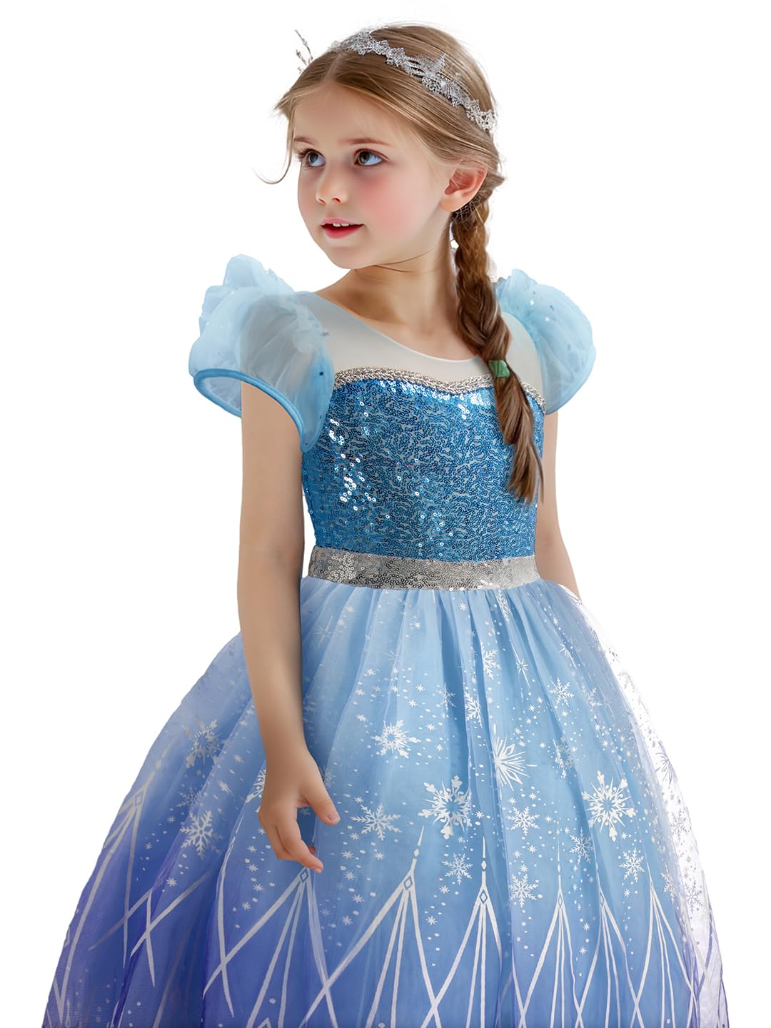 BLINGCOS Princess Costumes for Girls with RGB LED Lights Princess Dress Music Sync & App Control - Image 3