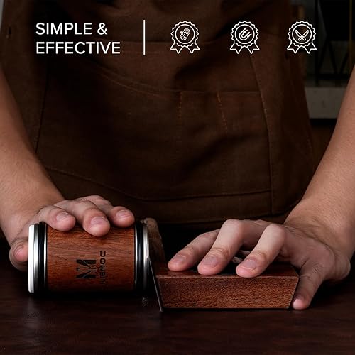 Miniatura 2 de Afilador De Cuchillos Kit de Afilador de Cuchillos de Cocina con Disco de Molienda de Diamante y Cerámica, Kit de Afilador de Cuchillos Magnético