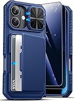 Vista 54 de ATATOO Funda tipo cartera para iPhone 16 con tarjetero (almacena 3-5 tarjetas) [bloqueo RFID] y funda deslizante para cámara, protección de grado