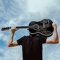 Vista 2 de Guitarra acústica de concierto WINZZ AF227A de 39 pulgadas con kit completo, enredadera delicada