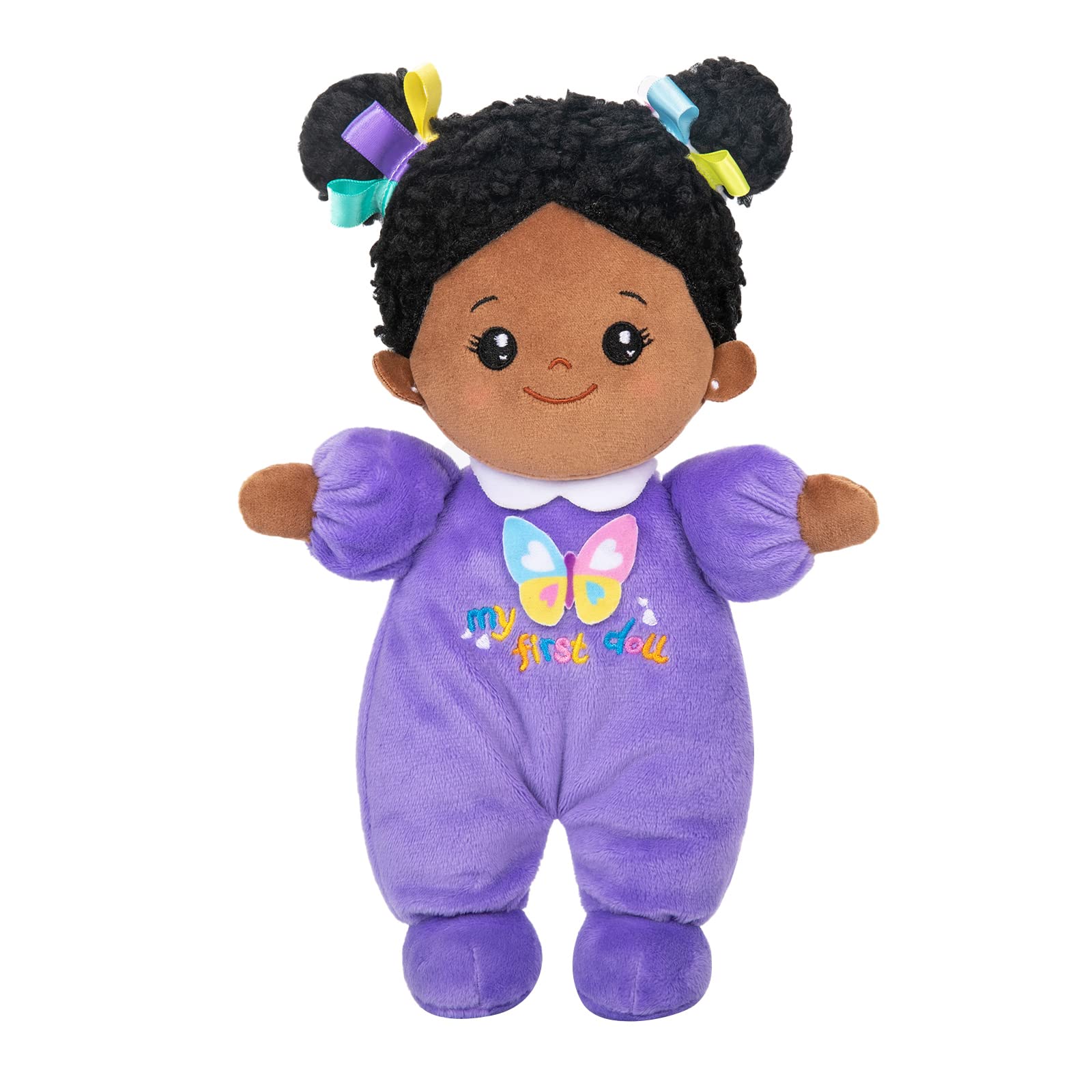 OUOZZZ Muñecas de Trapo para Bebé con Ropa de Tulipán Rosa y Pelo Rubio, Mini Muñeca de Peluche Suave Juguete, Regalo para Niños 3+ Años, 25cm — view 11