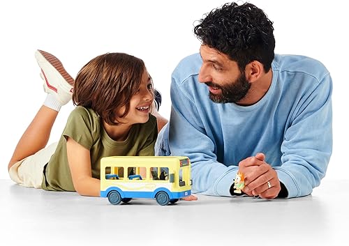 Miniatura 9 de Bluey Paquete de autobús vehículo de autobús y figuras con dos figuras de 25-3 pulgadas