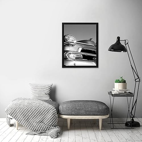 Miniatura 4 de Americanflat Marco para póster de 18 x 24 pulgadas, color negro, marco de fotos con borde fino con plexiglás pulido, formatos horizontal y vertical