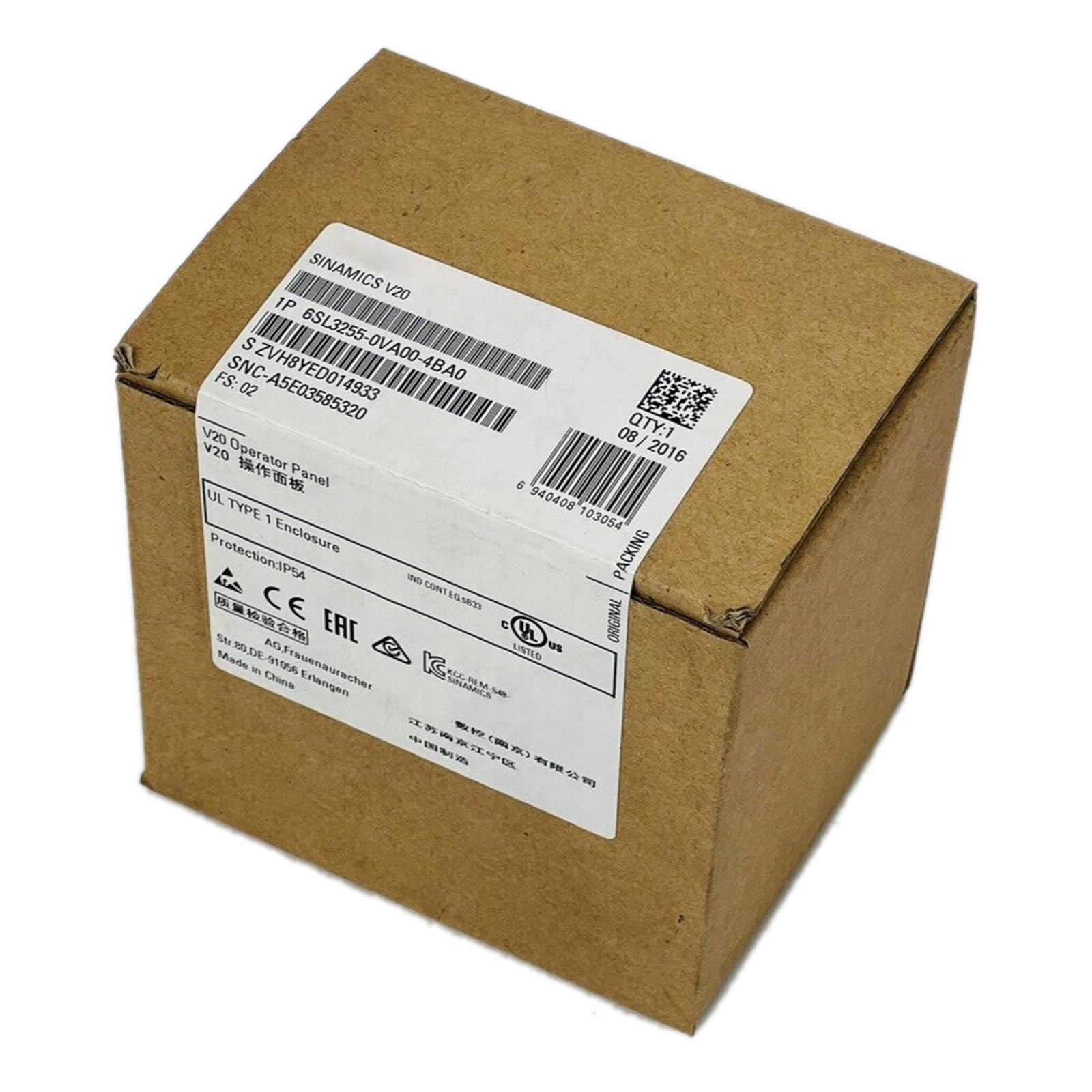 6SL3255-0VA00-4BA0 écran de rechange scellé pour éviter les arrêts d'usine